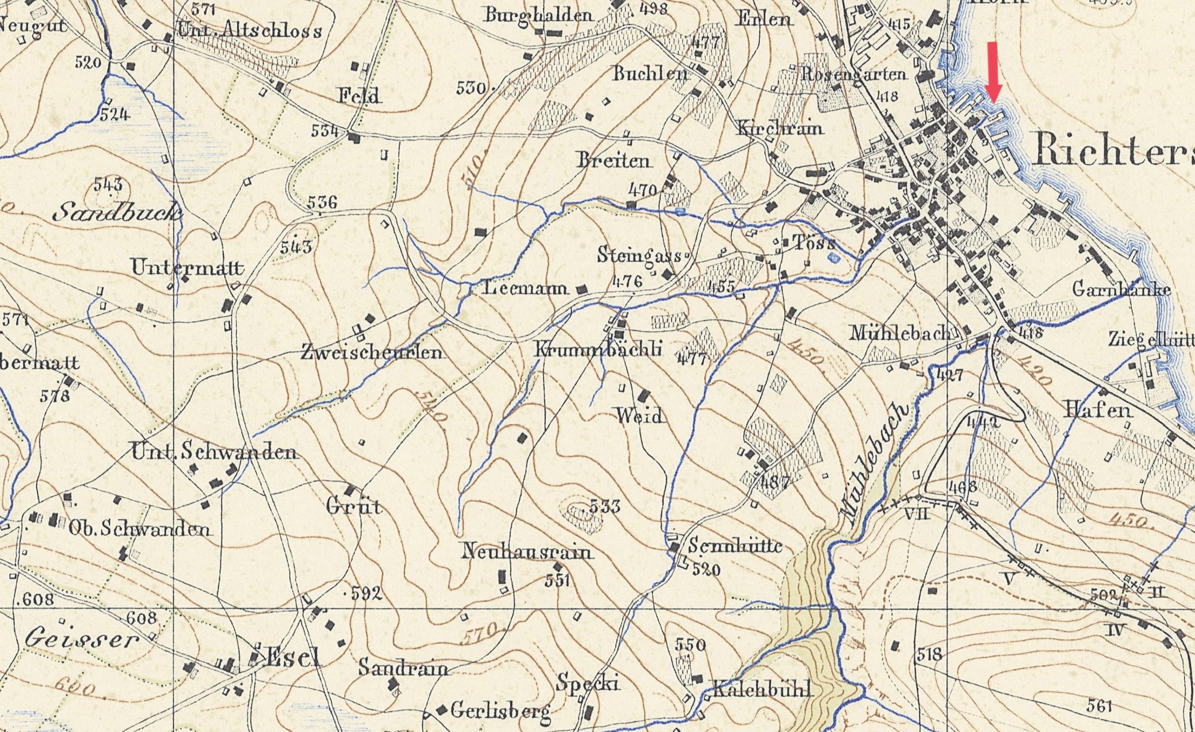 Ansichten Der Stadt Z Rich Und Der Orte Am Z Richsee